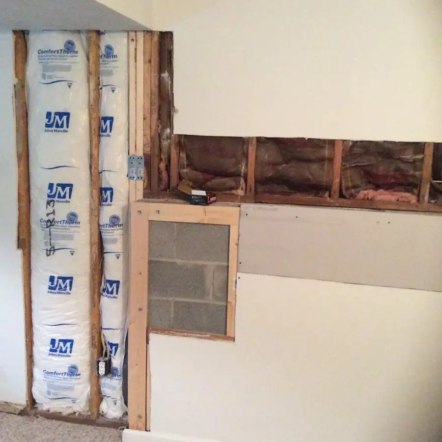 Wall insulation replacement during Contents Cleaning & Restoration in Springettsbury